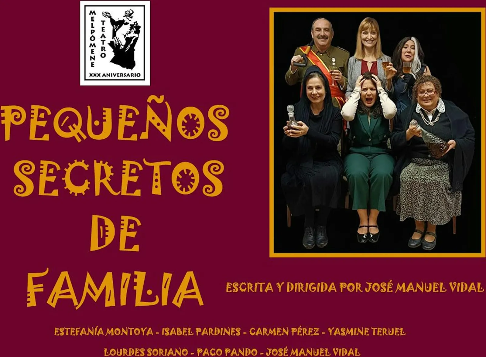 «Pequeños secretos de familia», comedia de Melpómene el 7 N