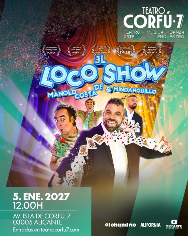 El loco show de Manolo Costa & Mindanguillo en el Corfú 7 el 5 de enero