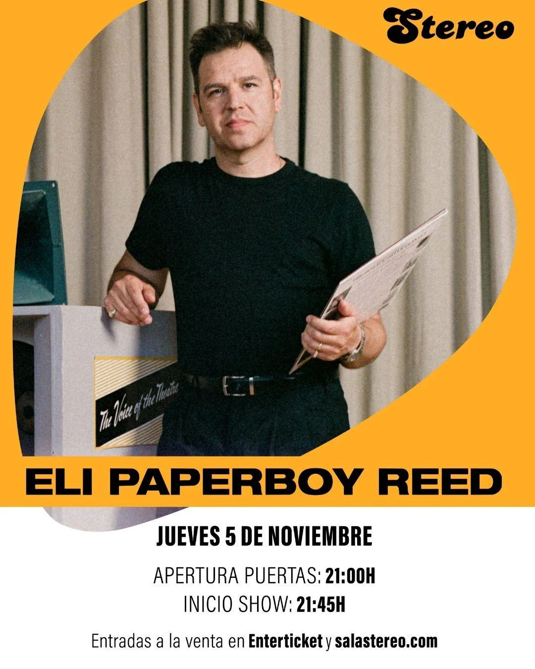 Eli Paperboy Reed actúa en Sala Stereo Alicante el 5 de noviembre