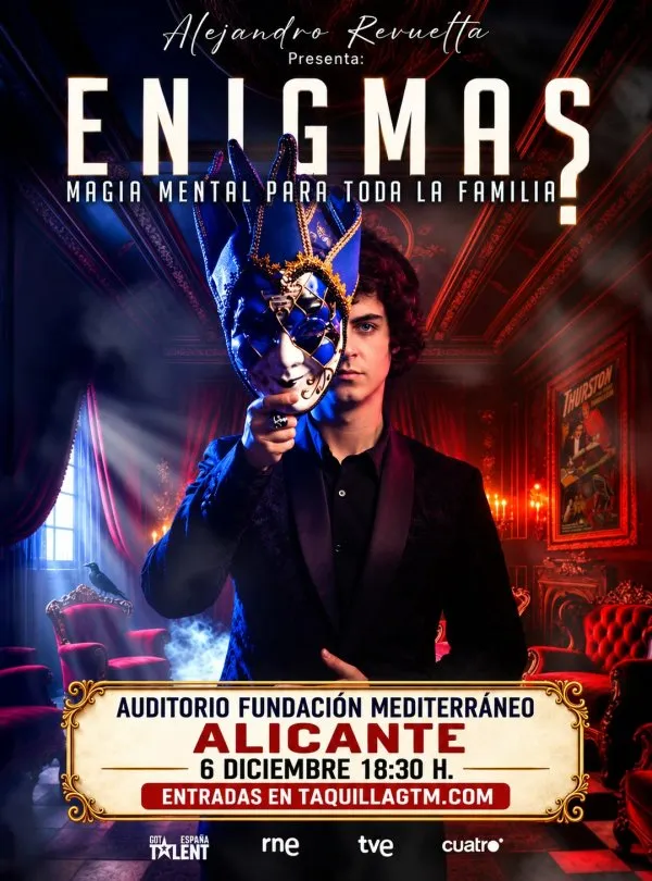 Enigmas, de Alejandro Revuelta, en la Fundación Mediterráneo el 6 de diciembre