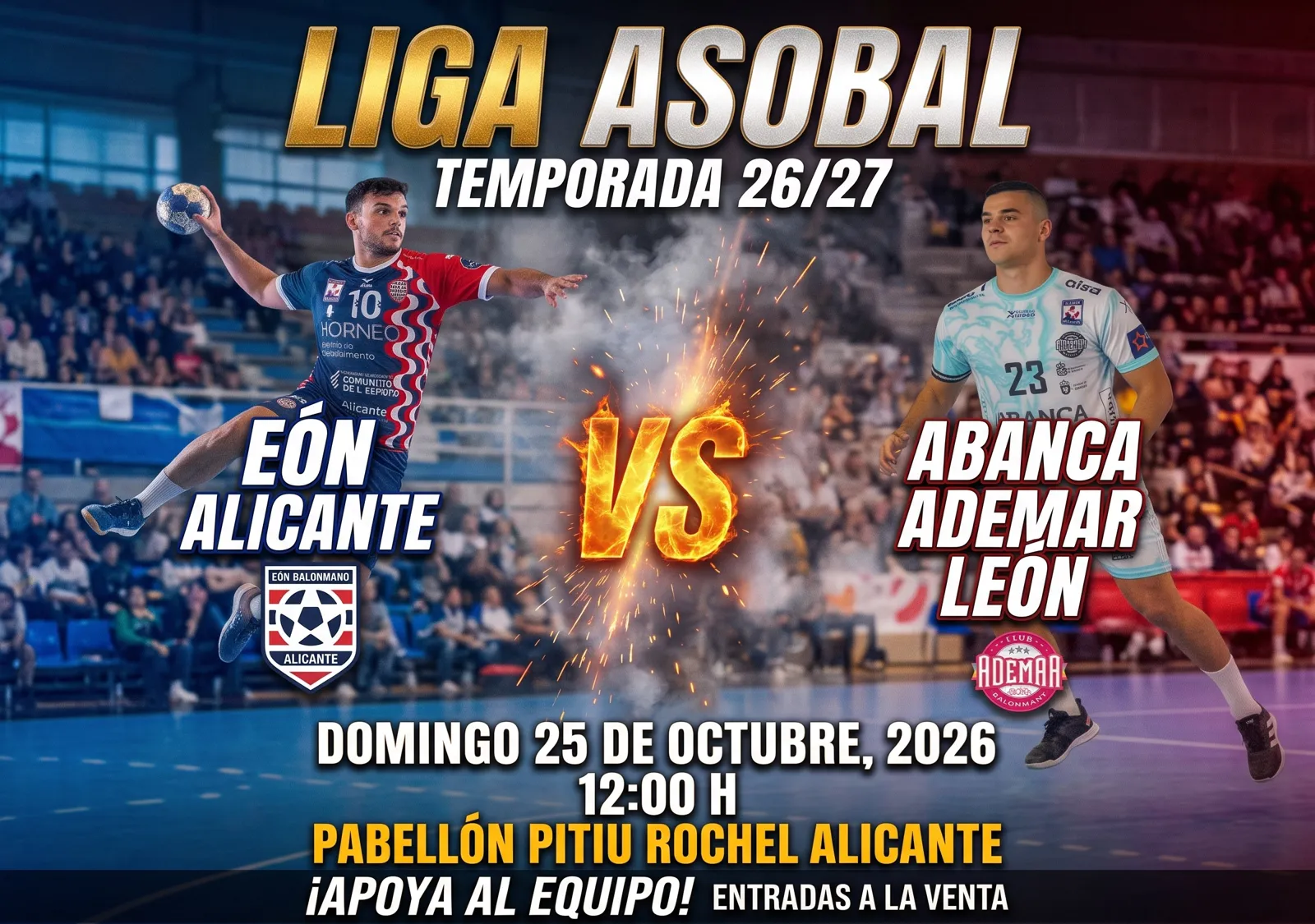 EÓN Alicante - ABANCA Ademar León el 25 de octubre