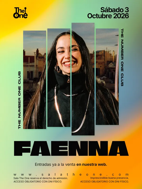 Faenna, rap en directo en la Sala The One el sábado 3 de octubre