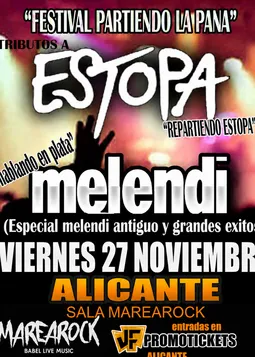 Partiendo la Pana: tributos a Estopa y Melendi el 27 noviembre