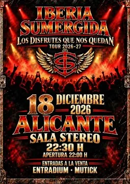 Iberia Sumergida toca Héroes del Silencio en Sala Stereo el 18 de diciembre
