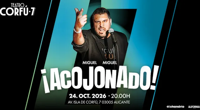 ¡Acojonado! de Miguel Miguel en el Teatro Corfú el 24 de octubre