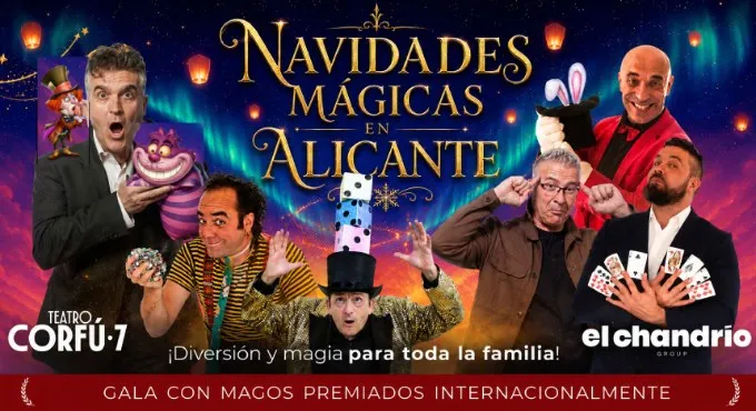 Navidades Mágicas: gala de magia en familia en el Corfú 7 el 27 de diciembre