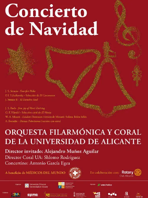 Concierto de Navidad de la OFUA en el ADDA el 17 de diciembre