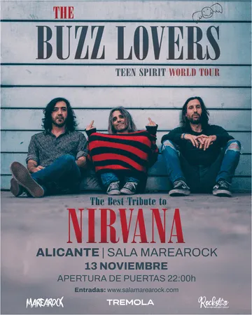 The Buzz Lovers toca su tributo a Nirvana en MareaRock el 13 de noviembre