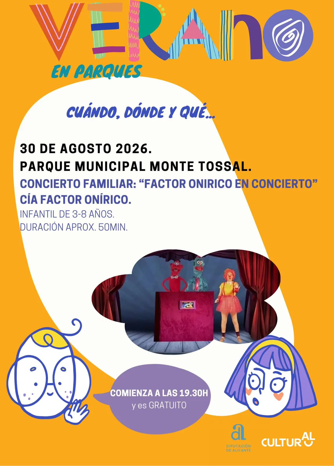 Factor Onírico cierra el verano en los parques de Alicante con una noche de música gratuita