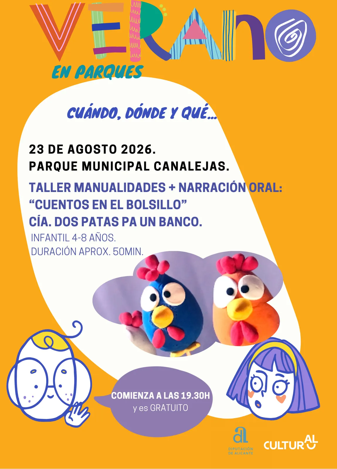 Tardes de cuentos y manualidades gratis en los parques de Alicante