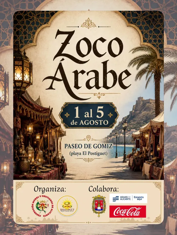 El Zoco Árabe llega al Postiguet: sabores, aromas y cultura junto al mar